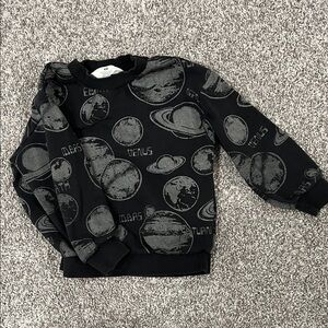 H&M Black Planet Print Sweatshirt